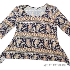 Wilde Paisley Pattern Top